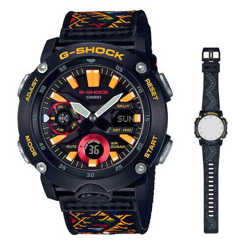 Японские наручные часы Casio G-SHOCK GA-2000BT-1AER с хронографом в Глория Джинс