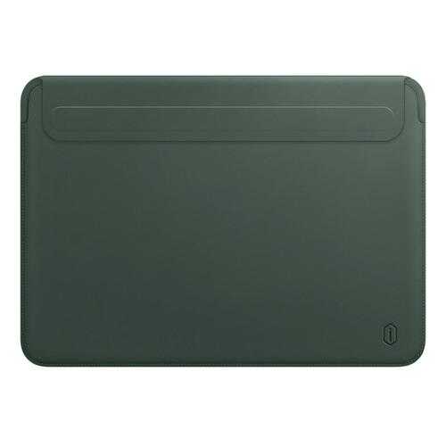 Чехол WIWU Skin New Pro 2 Leather Sleeve для MacBook Pro 13/Air 13 2018 Green в Глория Джинс