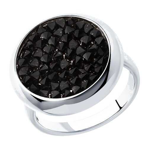 Серебряное кольцо женское с кристаллами Swarovski SOKOLOV 94012428 р.17.5 в Глория Джинс