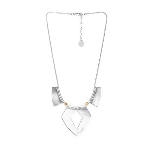 Колье женское ORI TAO OT-15-30361 серебристое/золотистое в Глория Джинс