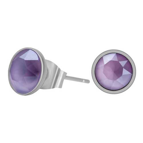 Пусеты женские Fiore Luna SWE298.10 фиолетовые/серебристые в Глория Джинс