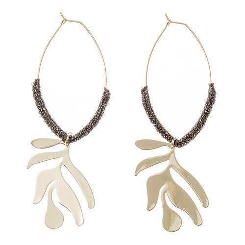 Серьги женские Asavi Jewel ER809011 золотистые в Глория Джинс