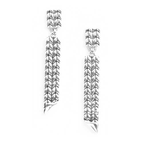 Серьги женские ORI TAO OT-12-29021 серебристые в Глория Джинс