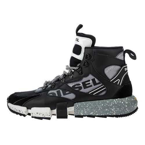 Кроссовки мужские DIESEL Y02113 P2732 черные 41 IT в Глория Джинс