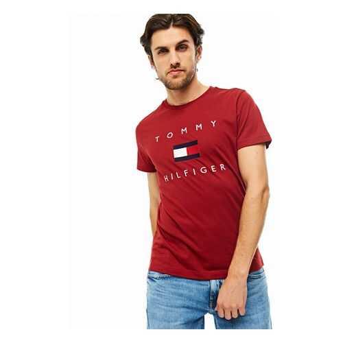Футболка мужская Tommy Hilfiger MW0MW14313 красная XL в Глория Джинс