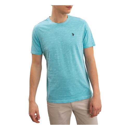 Футболка мужская U.S. POLO Assn. G081SZ0110TOYOIY9 голубая XL в Глория Джинс