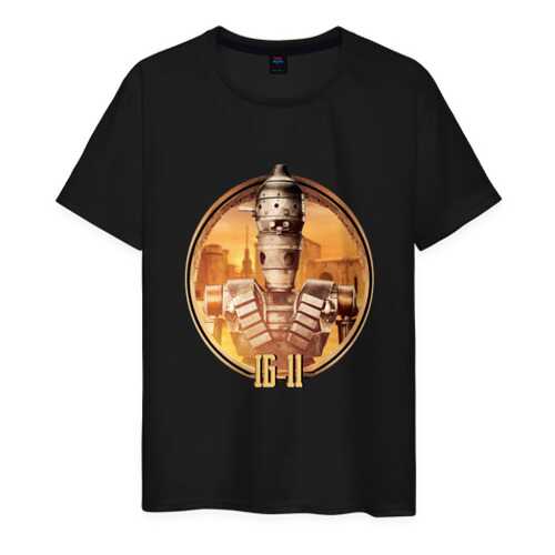 Футболка мужская ВсеМайки 2177795 черная XXL в Глория Джинс