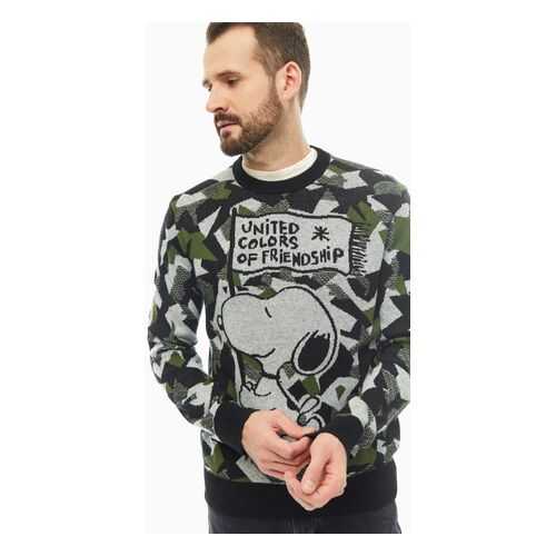 Джемпер мужской United Colors of Benetton 118WK1K16_901 серый M в Глория Джинс