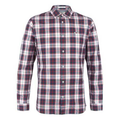 Рубашка мужская Tommy Jeans DM0DM07502 0QY синяя XXL в Глория Джинс