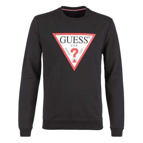 Свитшот мужской Guess M01Q37-K6ZS0 черный XL в Глория Джинс