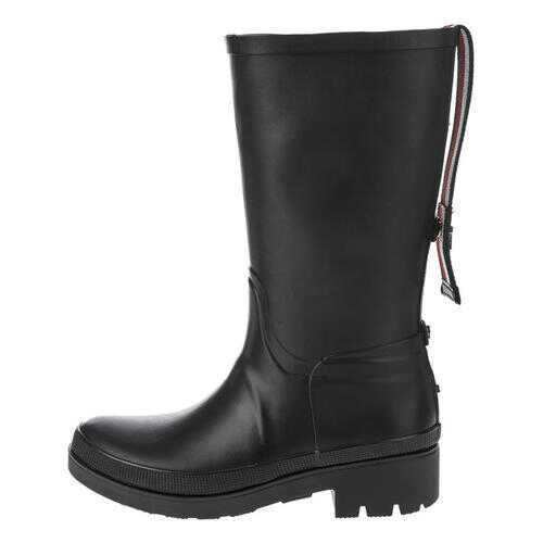 Резиновые сапоги женские Tommy Hilfiger FW0FW04583 черные 36 US в Глория Джинс