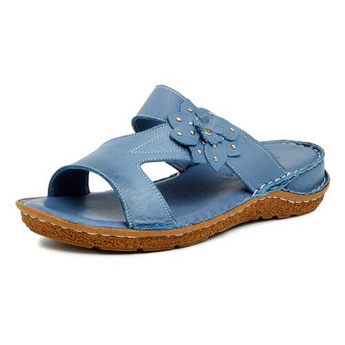 Шлепанцы женские Alessio Nesca Comfort 710018219 голубые 41 RU в Глория Джинс