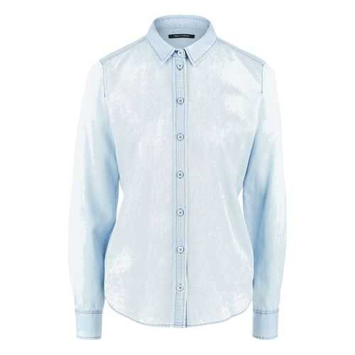 Рубашка женская Marc O’Polo 088742009/865 синяя 42 EU в Глория Джинс