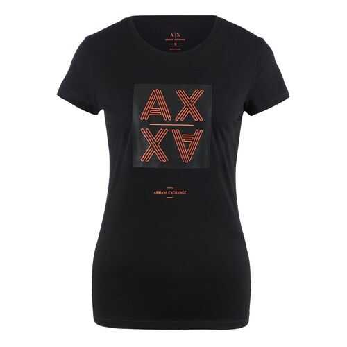 Футболка женская Armani Exchange 3HYTAQ YJ73Z черная L в Глория Джинс