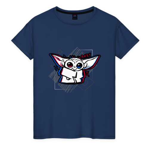 Футболка женская ВсеМайки 2147273 синяя XXXL в Глория Джинс
