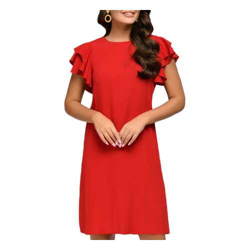 Платье женское D&M by 1001DRESS 0112001-01114RD красное XS в Глория Джинс