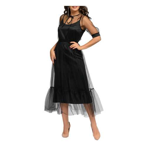 Вечернее платье женское D&M by 1001DRESS DM01734BB черное M в Глория Джинс